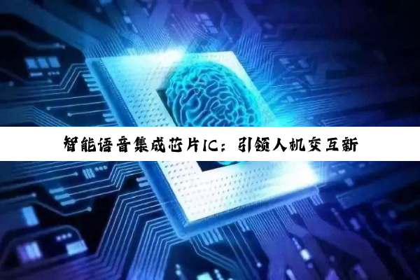 智能语音集成芯片IC：引领人机交互新热点的创新技术